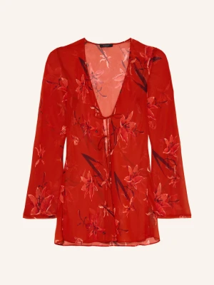 Allsaints Sukienka Zalia rot beżowy