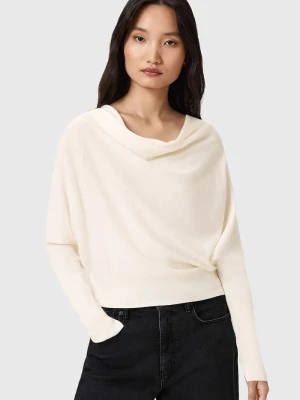 AllSaints sweter damski wełniany RIDLEY beżowy