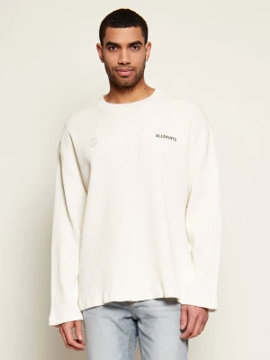 AllSaints Bluza EMBLEM | Oversize fit biały