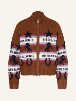 Allsaints Sweter Epona Z Alpaką braun