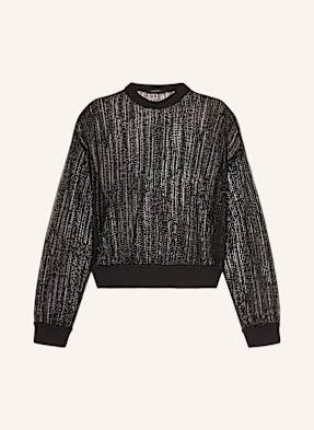 Allsaints Sweter Giana Z Błyszczącą Przędzą schwarz