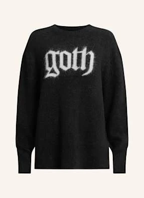 Allsaints Sweter Goth Z Dodatkiem Alpaki schwarz