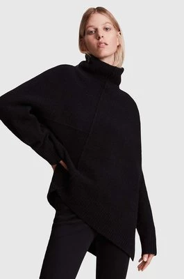 AllSaints sweter LOCK ROLL NECK damski kolor czarny z golfem WK076W
