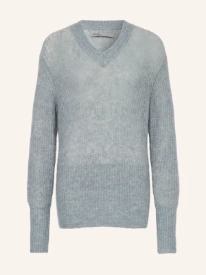Allsaints Sweter Mabel Z Alpaki blau JASNONIEBIESKI