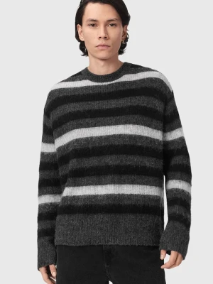 AllSaints sweter męski z wełną SAMMIE szary