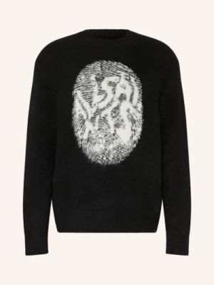Allsaints Sweter Ridges Z Alpaką schwarz