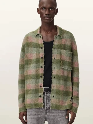AllSaints sweter rozpinany męski z wełną ADLER