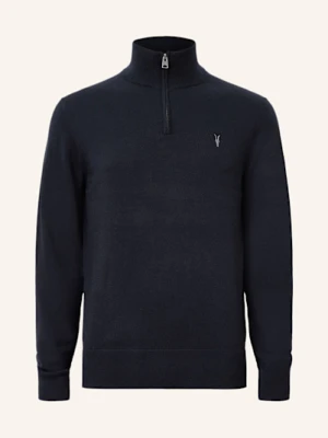 Allsaints Sweter Typu Troyer Kilburn blau