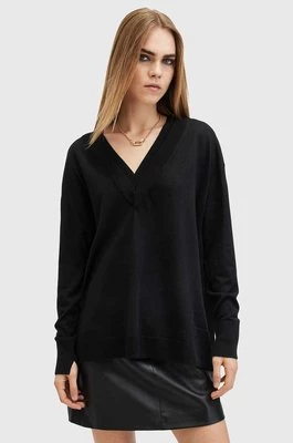 AllSaints sweter wełniany BERN damski kolor czarny W037KB