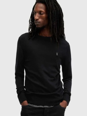 AllSaints sweter wełniany MODE kolor czarny M002KZ