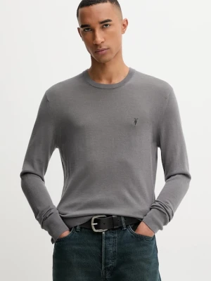 AllSaints sweter wełniany MODE męski kolor brązowy M002KZ