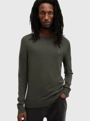 AllSaints sweter wełniany MODE męski kolor zielony M002KZ