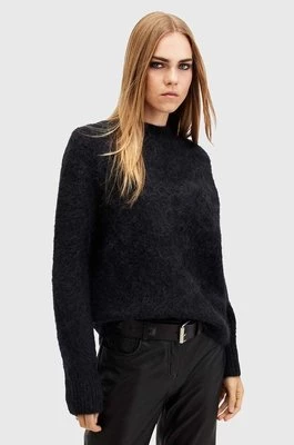 AllSaints sweter wełniany VORTEX JUMPER damski kolor czarny ciepły W032KB