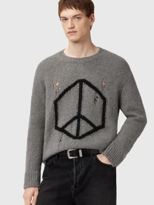 AllSaints sweter z dodatkiem wełny MESSAGE