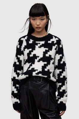 AllSaints sweter z domieszką wełny JOY damski kolor czarny