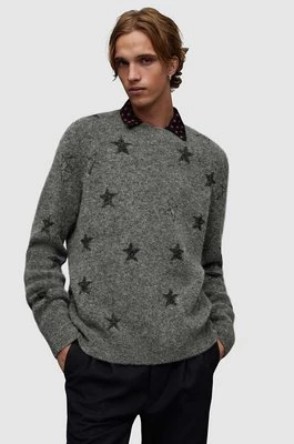 AllSaints sweter z wełną Odyssey kolor szary ciepły