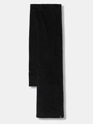 AllSaints szalik z dodatkiem wełny męski kolor czarny gładki 29ASMC531467