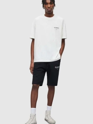 AllSaints szorty bawełniane UNDERGROUND SWEATSHO czarny