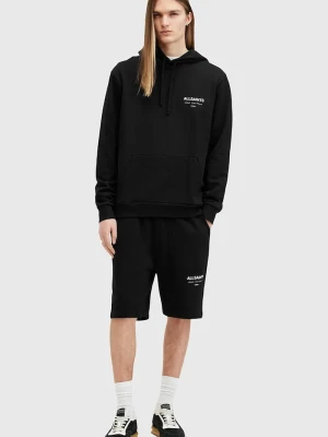 AllSaints szorty bawełniane UNDRGRND SWEATSHORT czarny