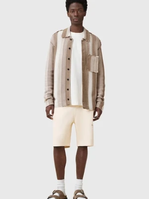 AllSaints szorty bawełniane UNDRGRND SWEATSHORT kolor beżowy M002TC