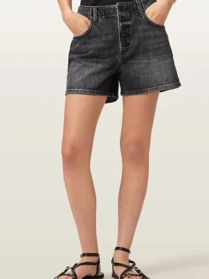 AllSaints szorty damskie jeansowe TAY czarny