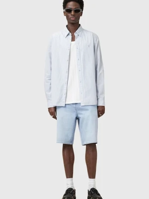 AllSaints szorty jeansowe bawełniane ALVA męskie kolor niebieski M023TC