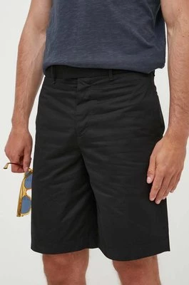 AllSaints szorty kąpielowe COMO SHORT męskie kolor czarny gładkie MT002Y