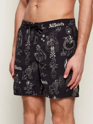 AllSaints Szorty kąpielowe TERRA | Regular Fit