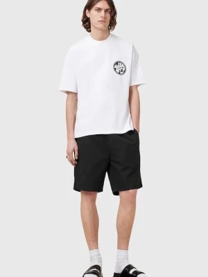 AllSaints szorty z domieszką lnu HANBURY męskie kolor czarny M022TA