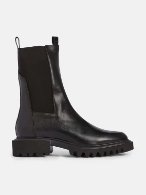 AllSaints sztyblety skórzane Hallie Boot czarny