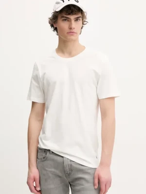 AllSaints t-shirt 2-pack męski kolor beżowy gładki ASM493451