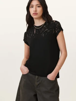 AllSaints t-shirt ANNA damskie kolor czarny W188JB