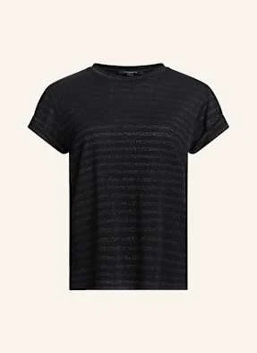 Allsaints T-Shirt Anna Z Błyszczącą Przędzą schwarz