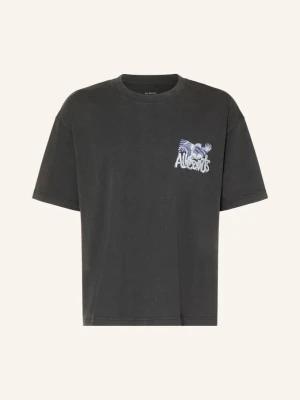 Allsaints T-Shirt Battles schwarz CZARNY