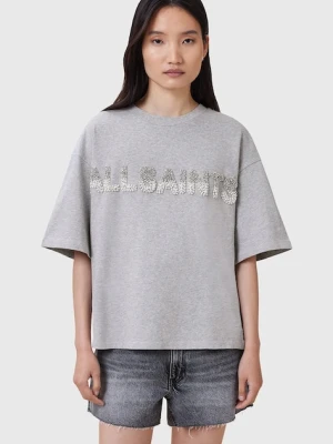 AllSaints t-shirt bawełniany AMELIE damski kolor szary W123JC