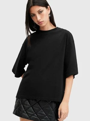 AllSaints t-shirt bawełniany AMELIE kolor czarny W124JB