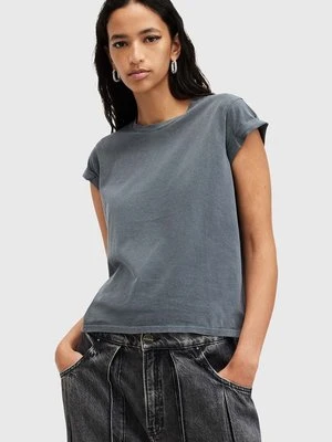 AllSaints t-shirt bawełniany ANNA damski kolor szary W191JB