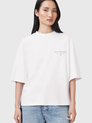 AllSaints t-shirt bawełniany AROMA damski kolor biały W136JC