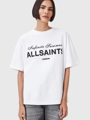 AllSaints t-shirt bawełniany AVRI damski kolor biały W095JC