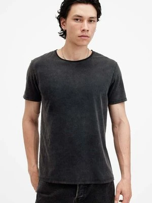 AllSaints t-shirt bawełniany BODEGA SS CREW męski kolor czarny gładki M026JB