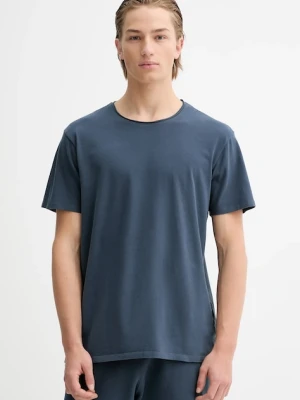 AllSaints t-shirt bawełniany BODEGA SS CREW męski kolor granatowy gładki M026JB