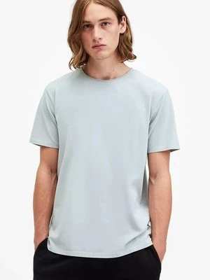 AllSaints t-shirt bawełniany BODEGA SS CREW męski kolor szary gładki M026JB