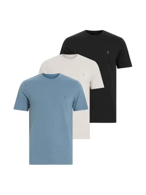 AllSaints t-shirt bawełniany BRACE 3-pack kolor niebieski M031JB