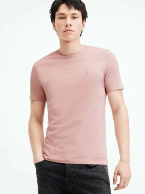 AllSaints t-shirt bawełniany BRACE SS CREW męski kolor różowy gładki MD131G