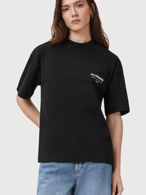 AllSaints t-shirt bawełniany damski kolor czarny W202JC