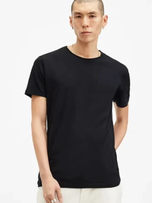 AllSaints t-shirt bawełniany FIGURE męski kolor czarny gładki M025JB