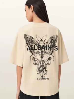 AllSaints T-shirt oversize damski bawełniany HALIS