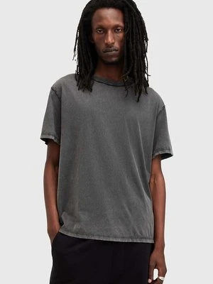 AllSaints t-shirt bawełniany HEATH SS CREW męski kolor czarny gładki M013JA