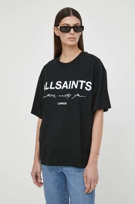 AllSaints t-shirt bawełniany HELIS CARLIE TEE damski kolor czarny