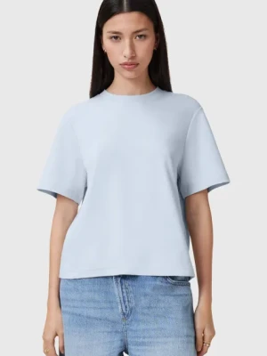 AllSaints t-shirt bawełniany LISA damskie kolor niebieski W020JZ